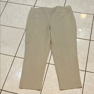 Chico's Tan Ankle Cropped Pants